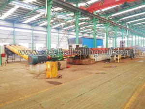 ?50鋼球軋制生產線應用現場